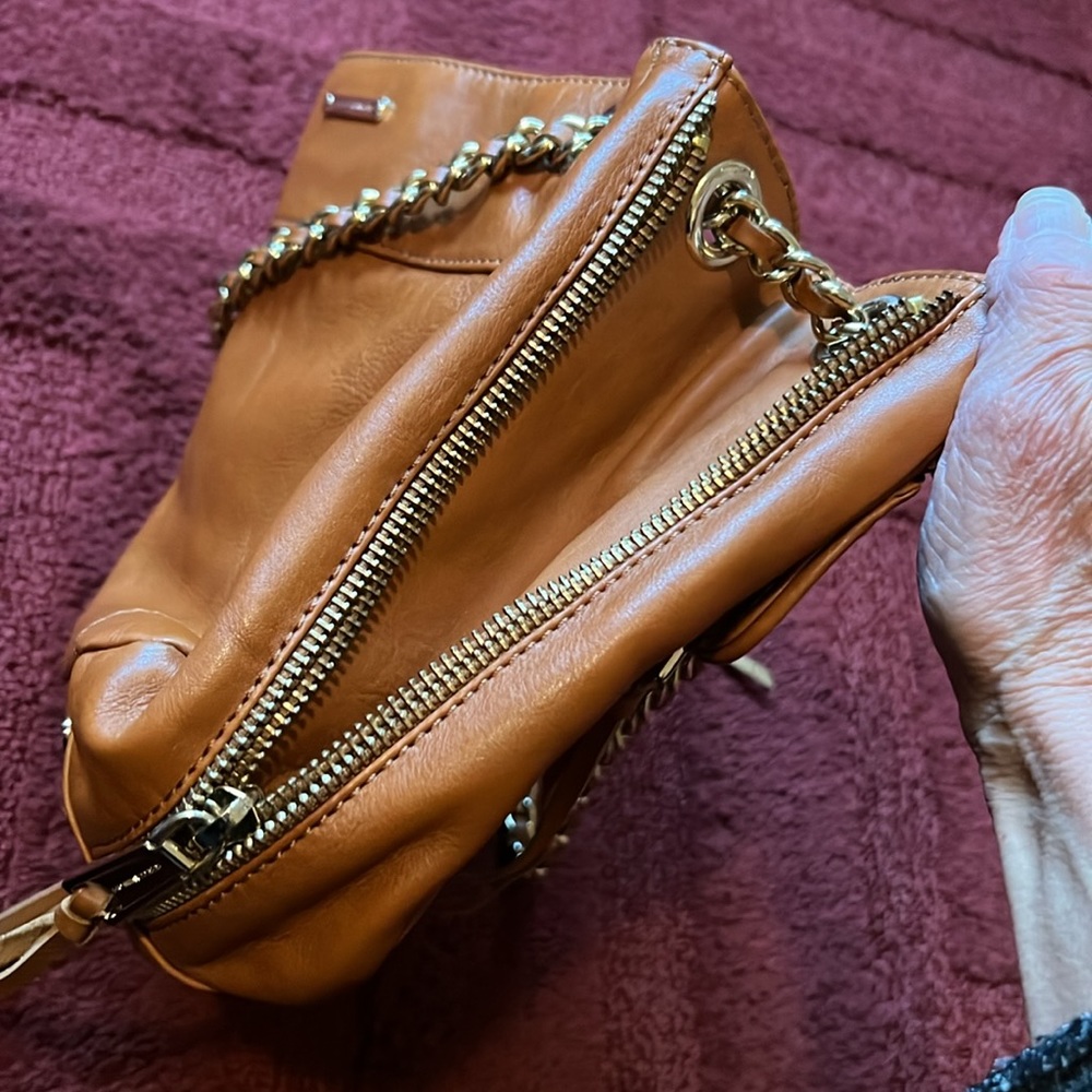 Rebecca Minkoff Swing Double Chain Strap Shoulder/Crossbody Bag - Picture 9 of 10